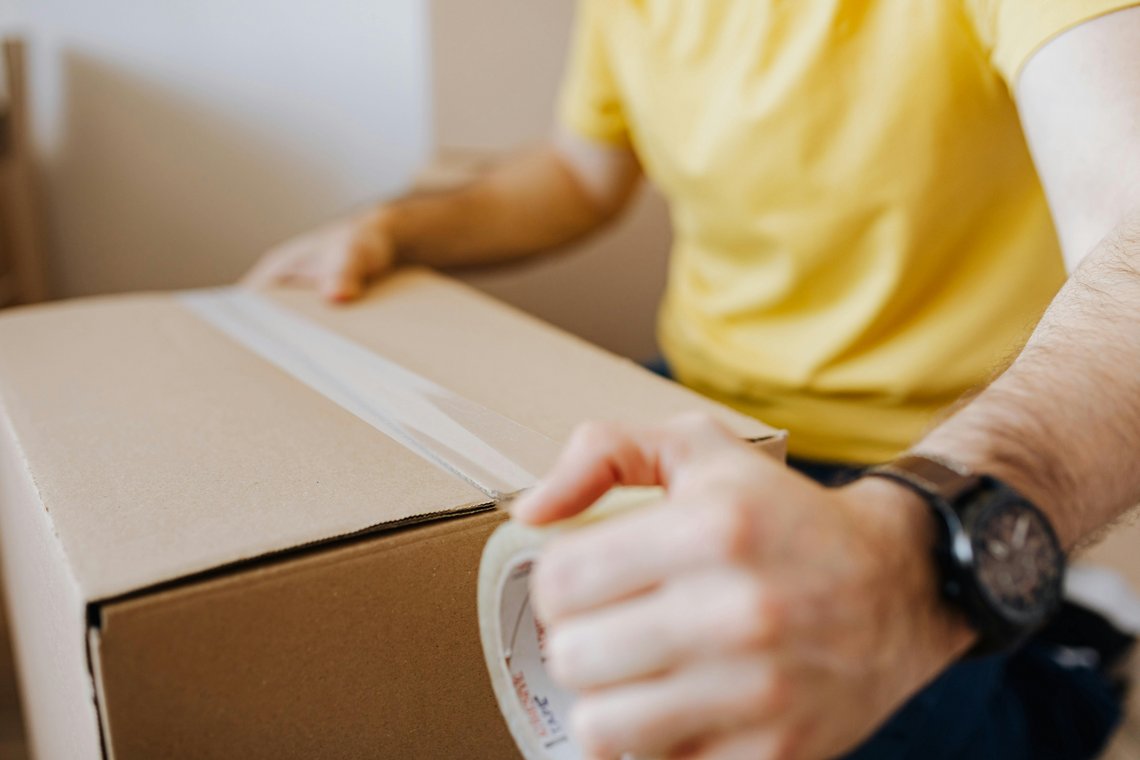 verpacken in karton